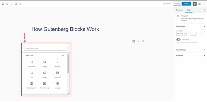 how to add new blocks in Gutenberg
