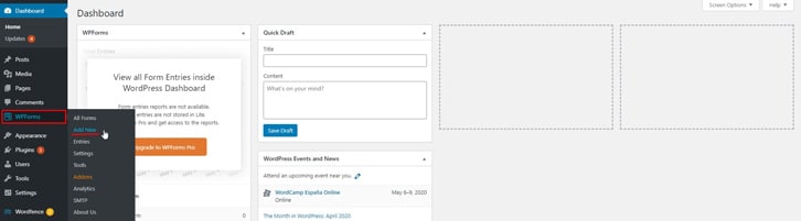 How to create a contact form in WPForms