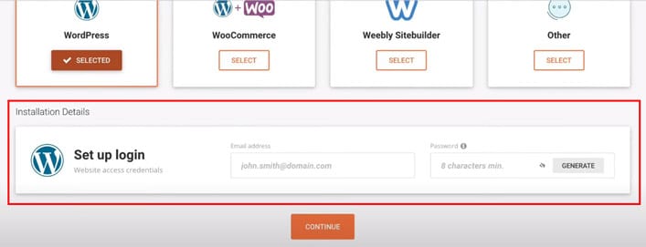 How to install WordPress - Fourth Step